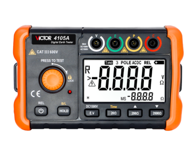 เครื่องวัดความต้านทานดิน VICTOR 4105A Grounded Resistance Meter