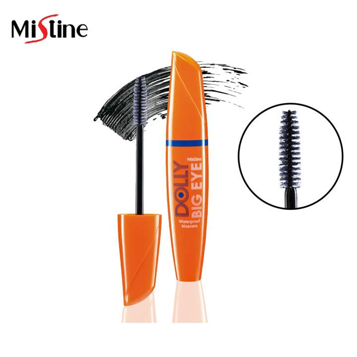 Mistine มิสทิน โปรลอง ดอลลี่ บิ๊กอาย วอเตอร์ พรูฟ มาสคาร่า สีดำ (6 กรัม) Dolly Big Eye Waterproof Mascara (6 G)