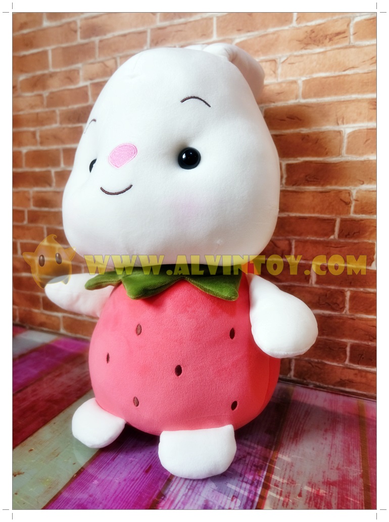 ตุ๊กตากระต่ายสตอเบอรรี่นุ่มนิ่ม 50 ซม.