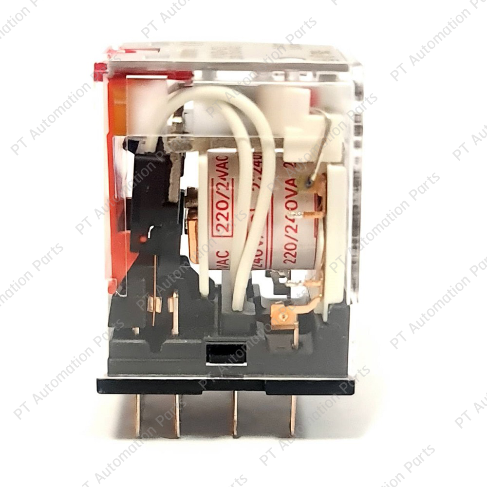 Relay OMRON MY2IN-GS MY4IN-GS รีเลย์ คอยล์ 24VDC 220/240VAC 8ขา 14ขา 2คอนแทค 4คอนแทค with LED indicator latching lever