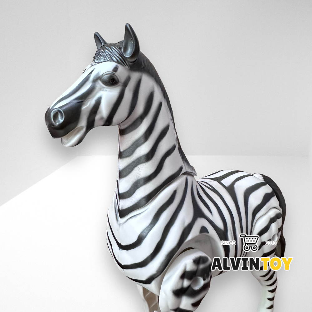Zebra โมเดลม้าลาย ของเล่นม้าลาย เดินได้ มีเสียง มีไฟ