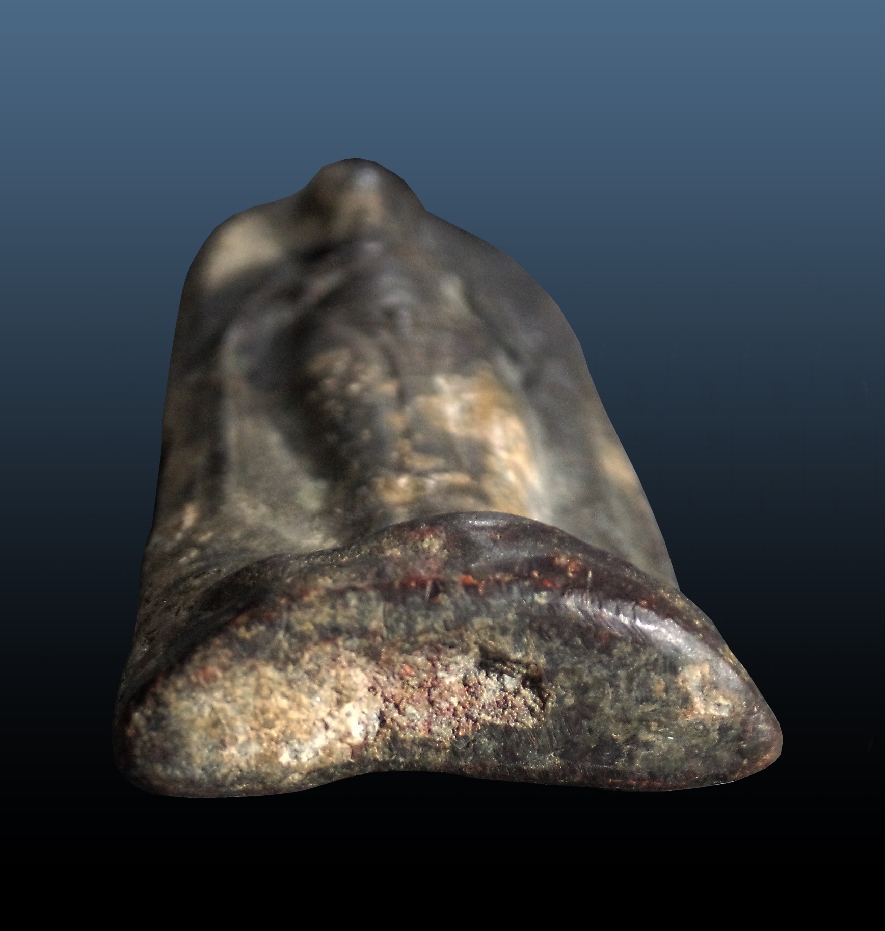 พระร่วงยืน หลังรางปืน สนิมแดง กรุสวรรคโลก สุโขทัย