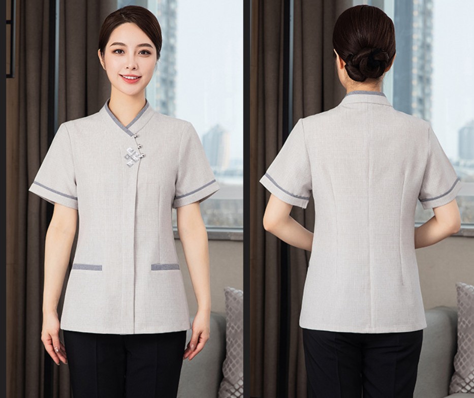 เสื้อแม่บ้าน ชุดแม่บ้าน เสื้อพนักงานทำความสะอาดห้องพักโรงแรม ชุดพนักงานทำความสะอาดโรงแรม
