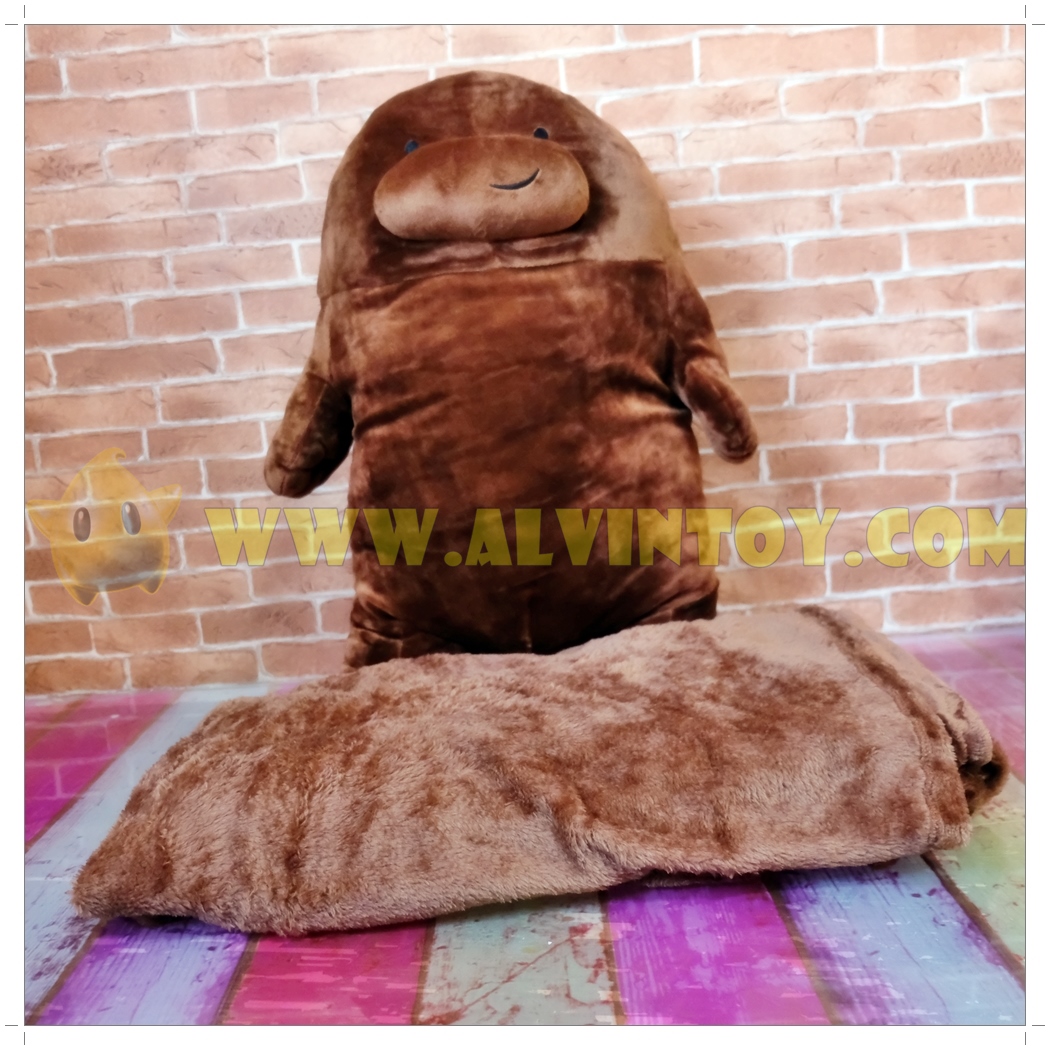 ตุ๊กตาหมอนผ้าห่ม ขนาดตุ๊กตา 50 ซม. ขนาดผ้าห่ม 140x90 ซม.