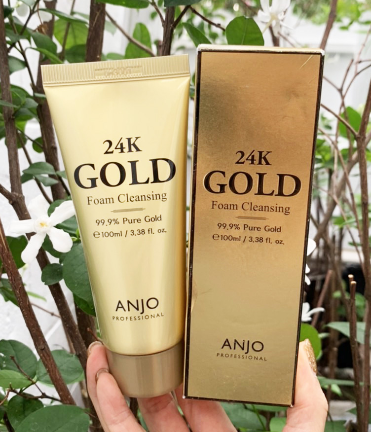 Anjo 24K Gold Foam Cleansing 100ml.