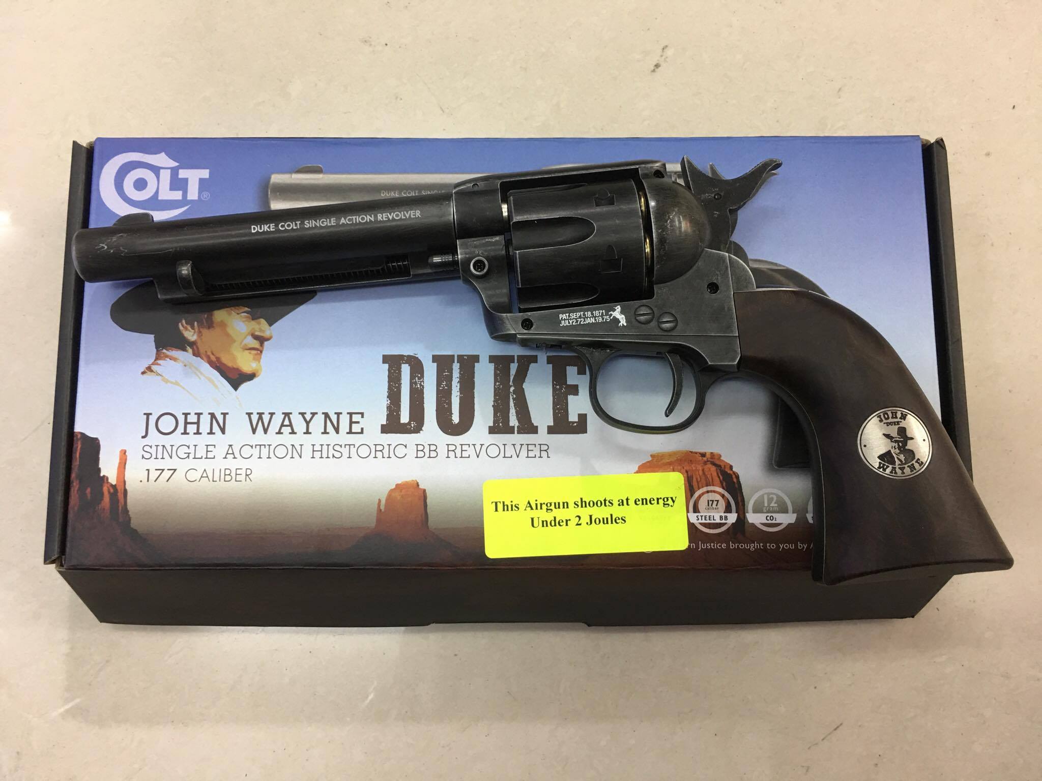 COLT SAA.45 BK UMAREX ( John Wayne Duke Nickel )