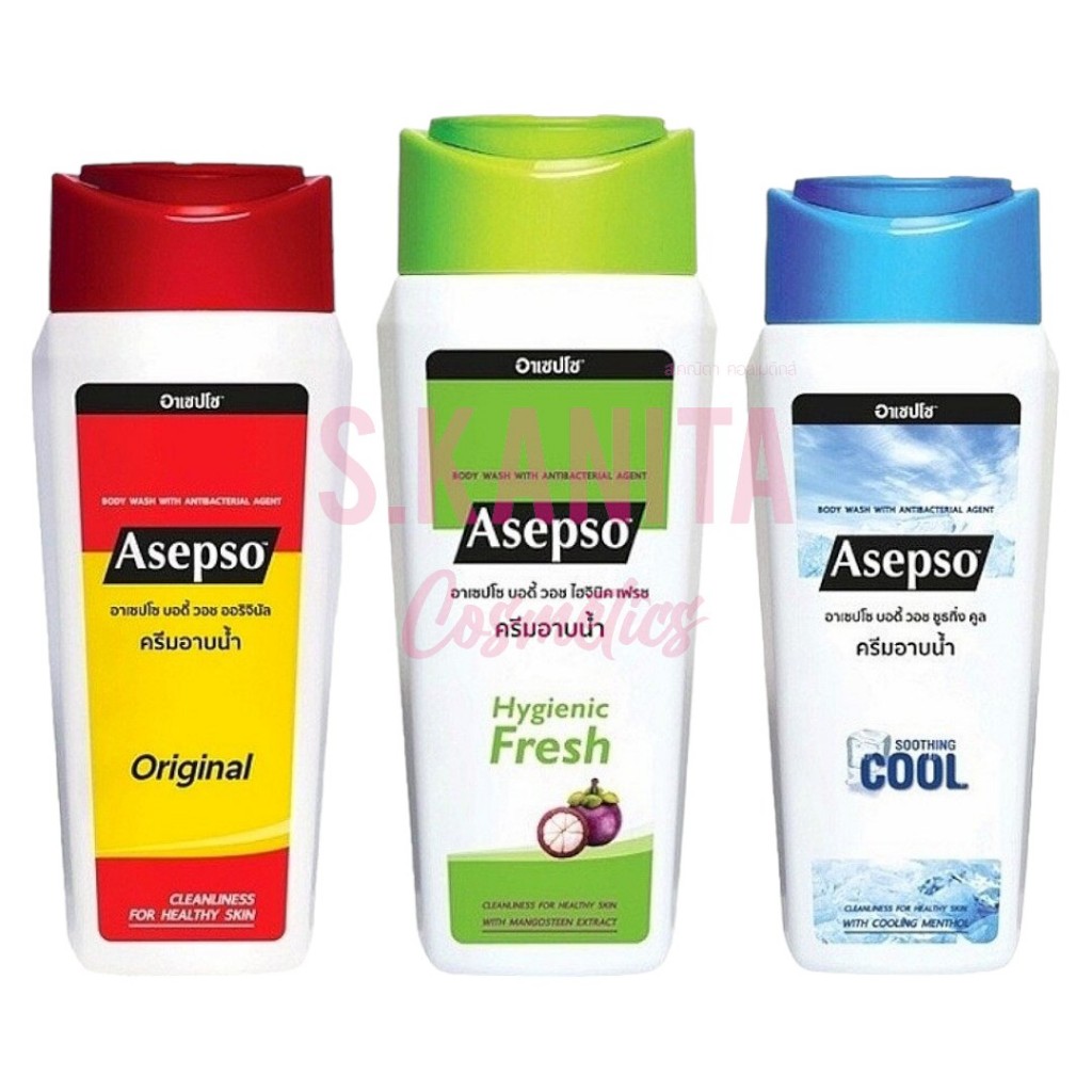 Asepso อาเซปโซ ครีมอาบน้ำ (1ชิ้น) Body Wash With Antibacterial Agent (1 piece)