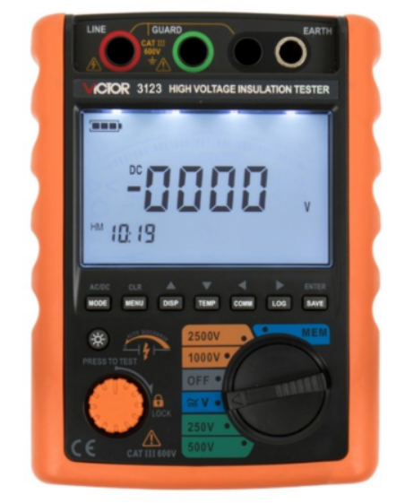 เครื่องทดสอบความเป็นฉนวน Insulation Tester VICTOR 3123