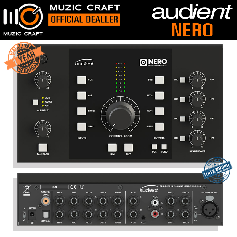 Audient Nero *ของแท้รับประกัน 1ปี* Monitor Controller, มอนิเตอร์คอนโทรล