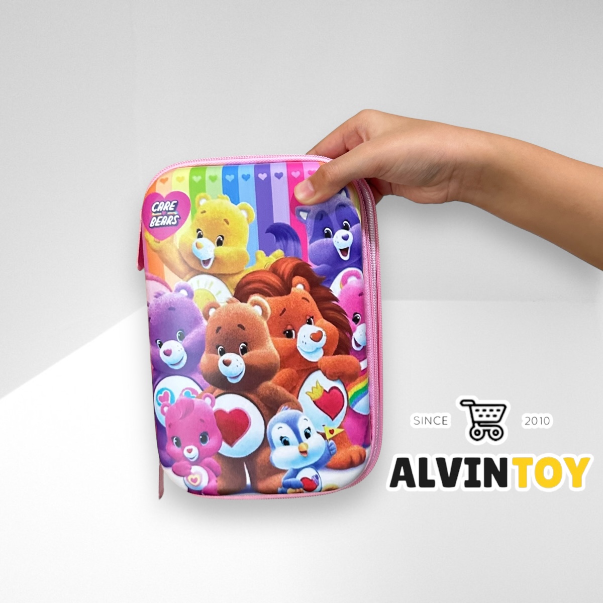 กระเป๋าดินสอไฟเบอร์ซิปรอบ CARE BEARS ตุ๊กตาแคร์แบร์