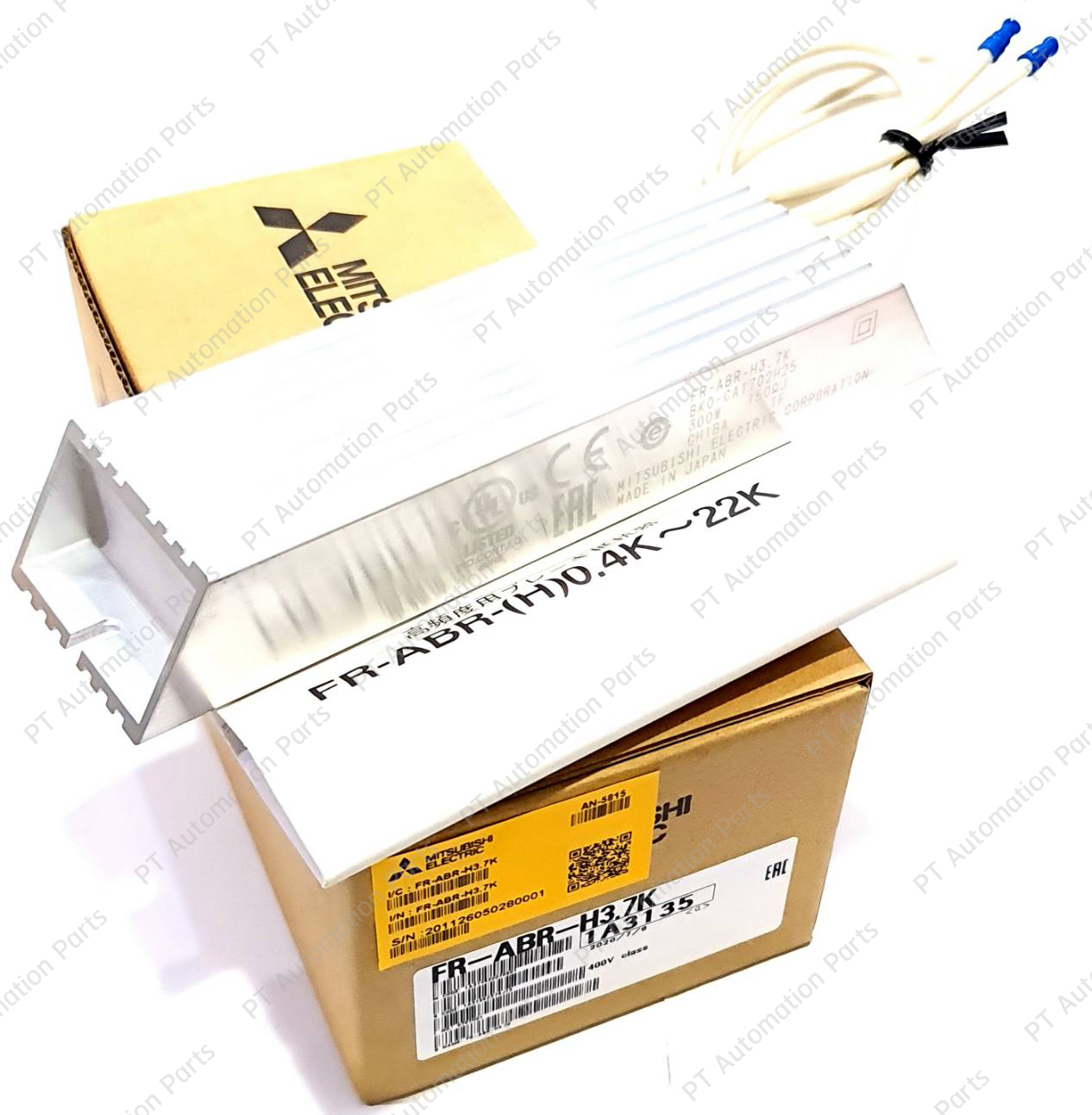 Mitsubishi FR-ABR-H3.7K High-Duty Brake Resistor 400V Class 150Ω (ohm) 155W เบรครีซิสเตอร์ อุปกรณ์เสริมสำหรับอินเวอร์เตอร์ 5 แรงม้า