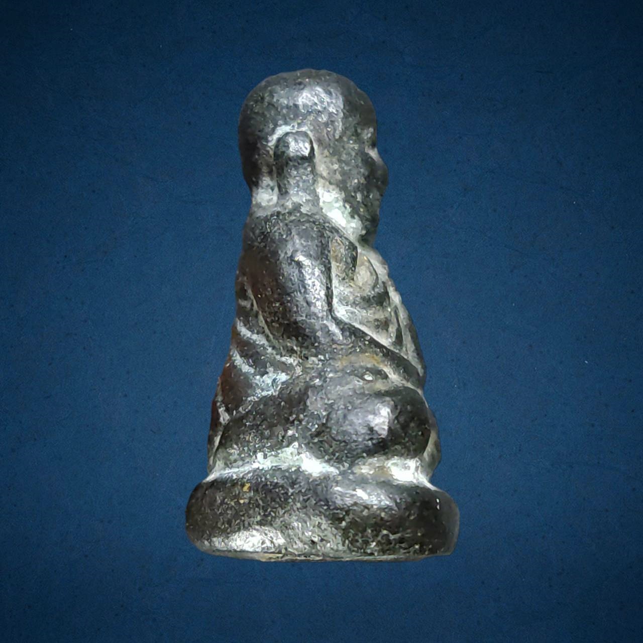 รูปหล่อหลวงพ่อเงิน วัดคงคาราม จ.พิจิตร ปี 2528 รุ่นปืนแตก เนื้อทองผสม