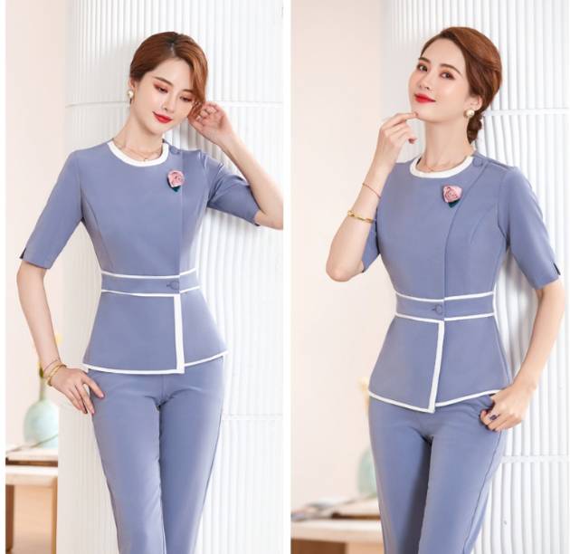 ชุดยูนิฟอร์มคลินิกความงาม ชุดนวดสปา ชุดพนักงานเสริมสวย