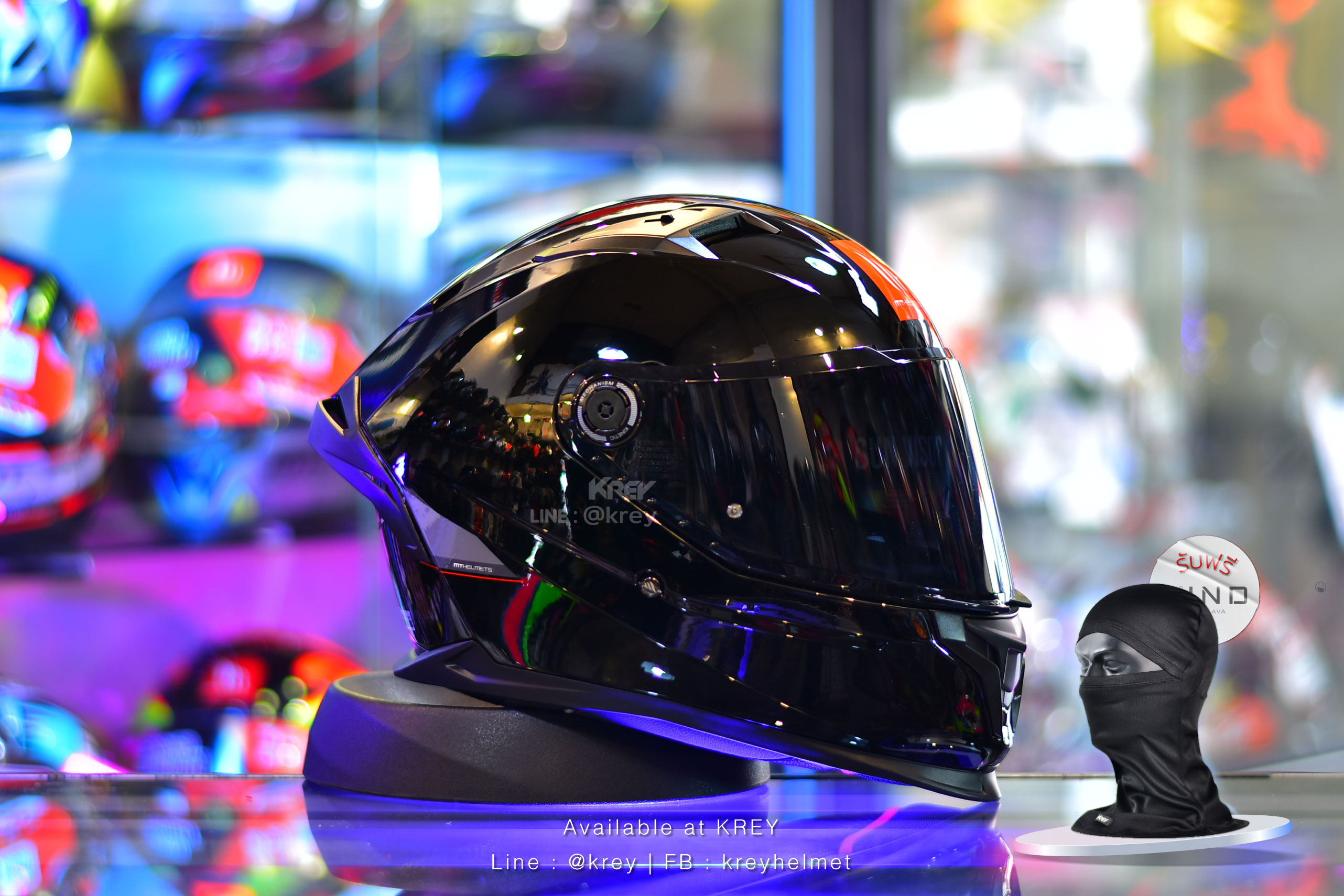 MT model BRAKER SV SOLID GLOSSY BLACK