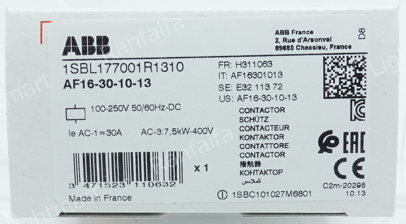 Magnetic Contactors AF16-30-10 Coil 110-220V ABB