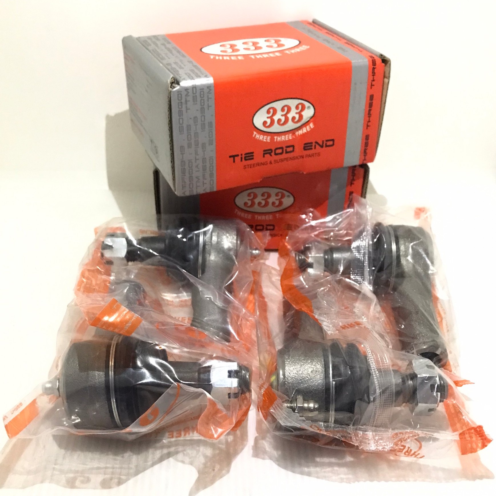 (4ตัว)ลูกหมากคันชักสั้น ISUZU TFR 2WD 4WD / RODEO / KBZ / WFR อีซูซุ ทีเอฟอาร์ โรดิโอ เคบีแซท เบอร์ 3E-5281 / ยี่ห้อ 333 / Three Three Three (TIE ROD END) จำนวน 2 คู่