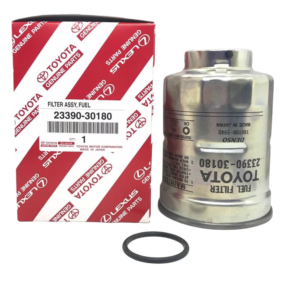 (แท้ศูนย์) กรองดักน้ำ ไส้กรองดักน้ำTOYOTA TIGER D4D 02-04 2.5D 2KD โตโยต้า ไทเกอร์ (23390-30180 / 2339030180)