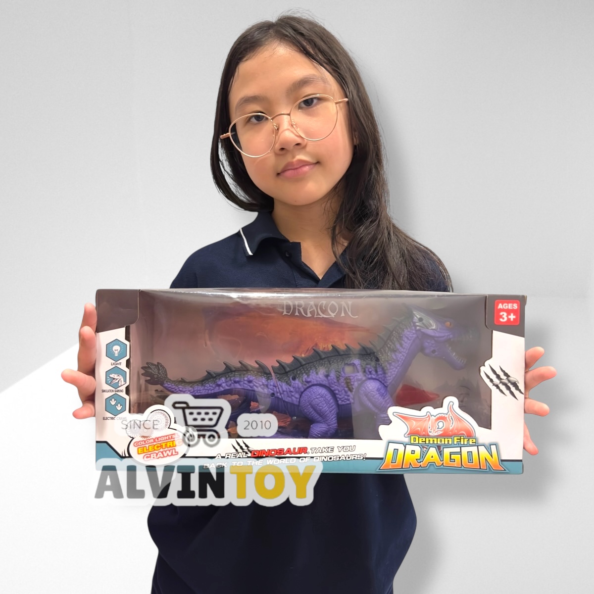 Demon Fire Dragons ของเล่น มังกร เดินได้ มีเสียง มีไฟ