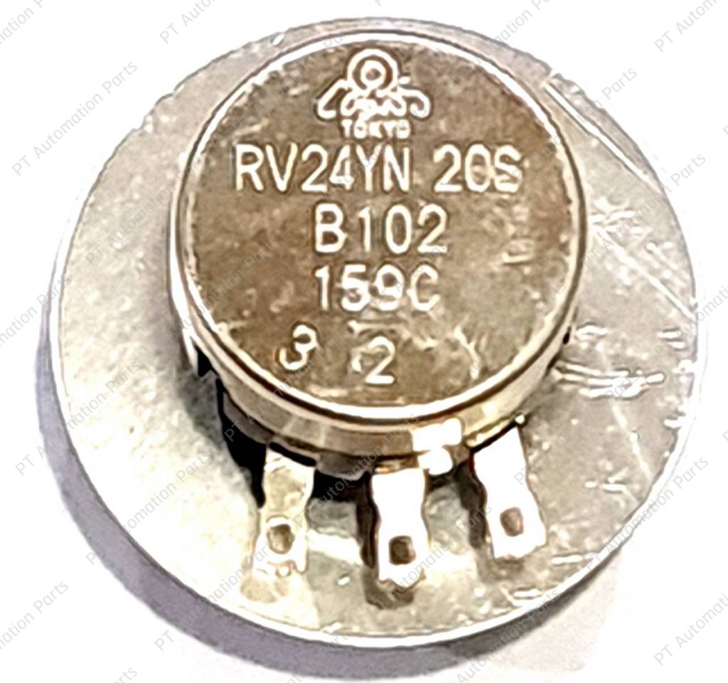โวลุ่ม Tokyo Cosmos RV24YN20S B102 B202 B103 B502 B503 1/2W 1K 2K 5K 10K 50K Carbon Potentiometer with knob ø24mm โวลุ่ม 3ขา สำหรับต่อควบคุมภายนอกอินเวอร์เตอร์ และใช้กับงาน DIY ต่างๆ
