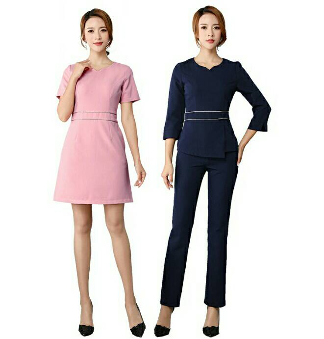 ชุดคลินิกความงาม ชุดนวดสปา ชุดพนักงานต้อนรับ