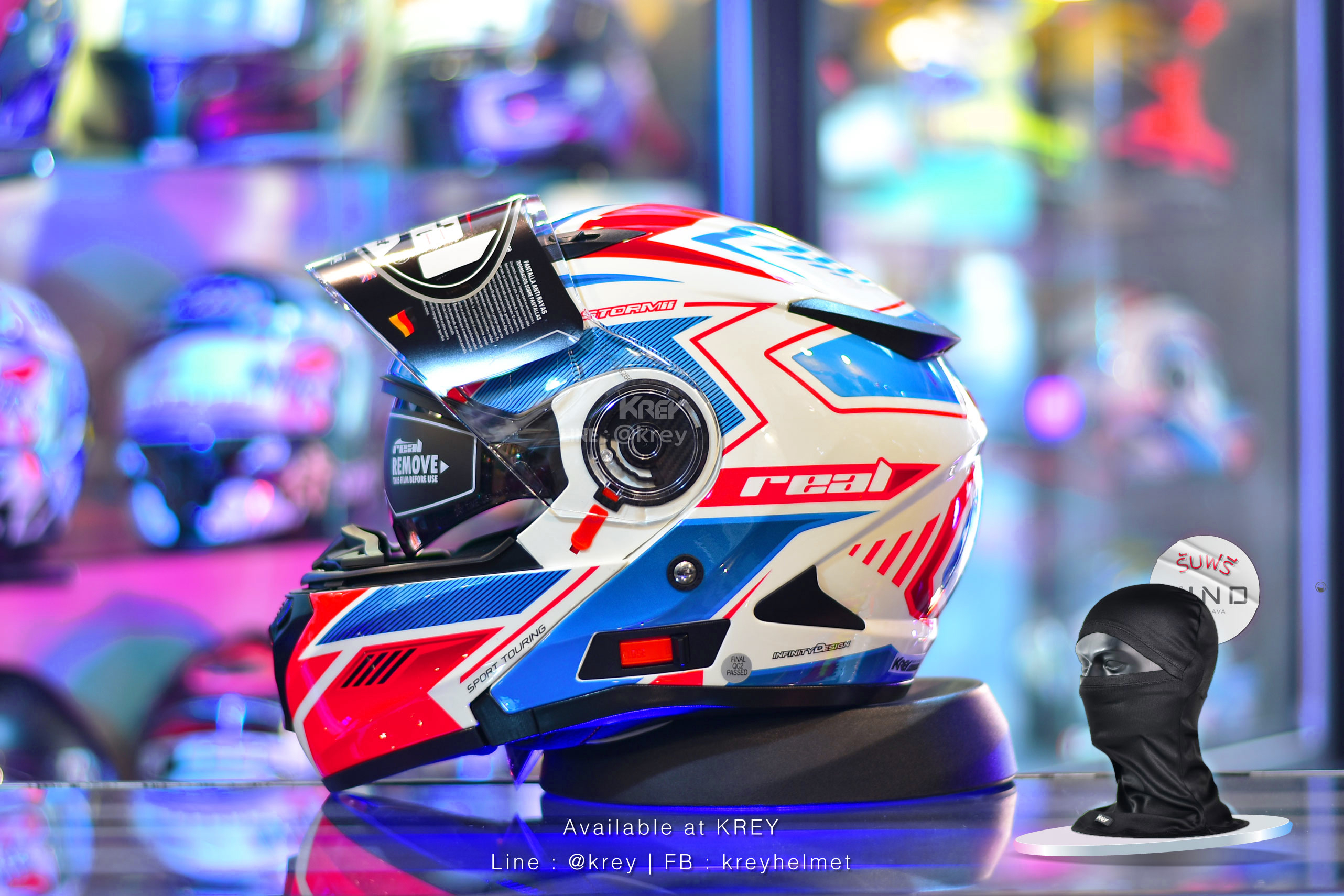 Real model Storm Eagle Force White Blue Red