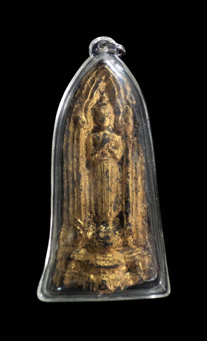 พระโคนสมอ ปางรำพึง กรุวังหน้า ลงรักปิดทองเดิม