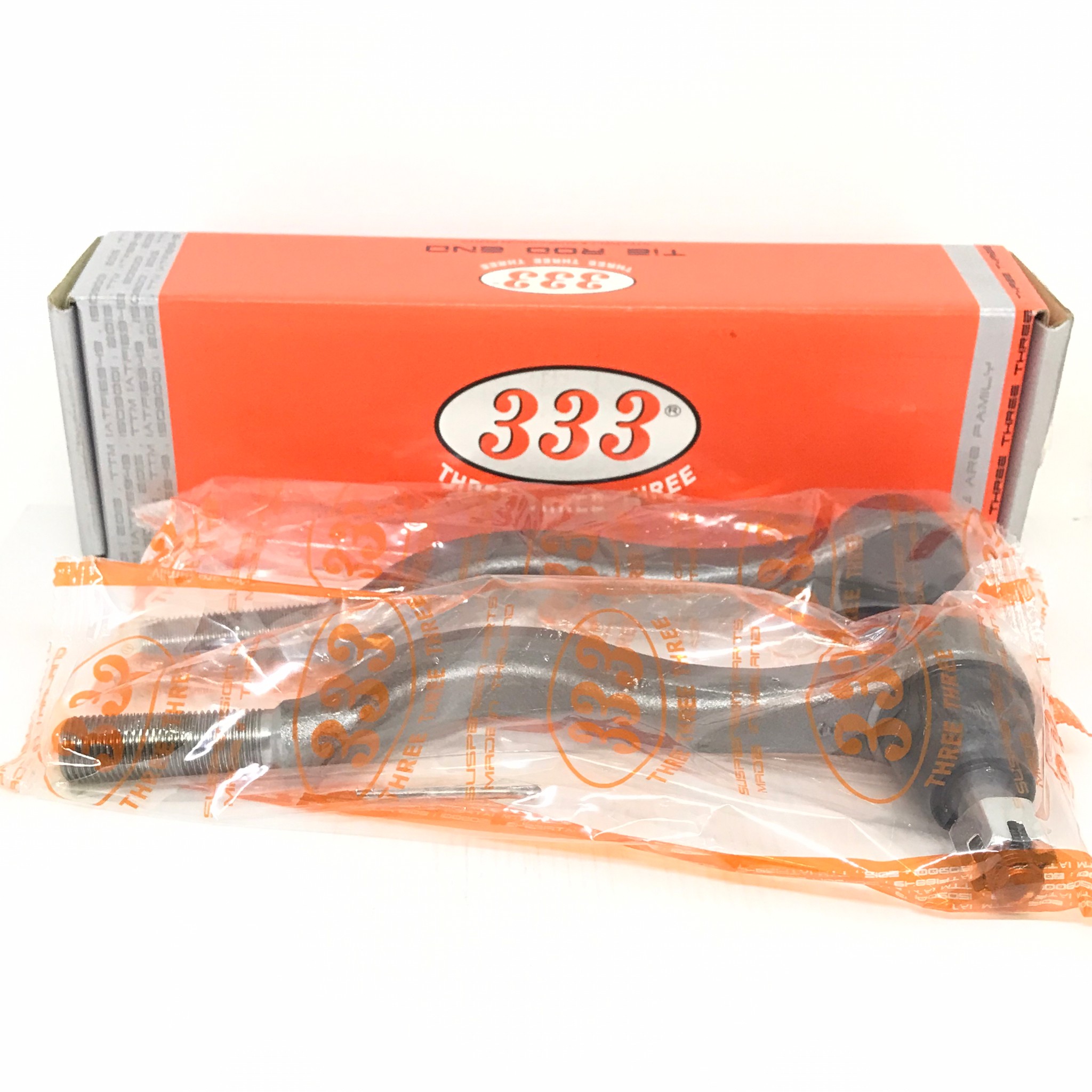 (2 ตัว) ลูกหมากคันชักยาว MITSUBISHI STRADA 2WD มิตซูบิชิ สตราด้า / เบอร์ 3E-7732 / ยี่ห้อ 333 / Three Three Three (TIE ROD END) 1 คู่