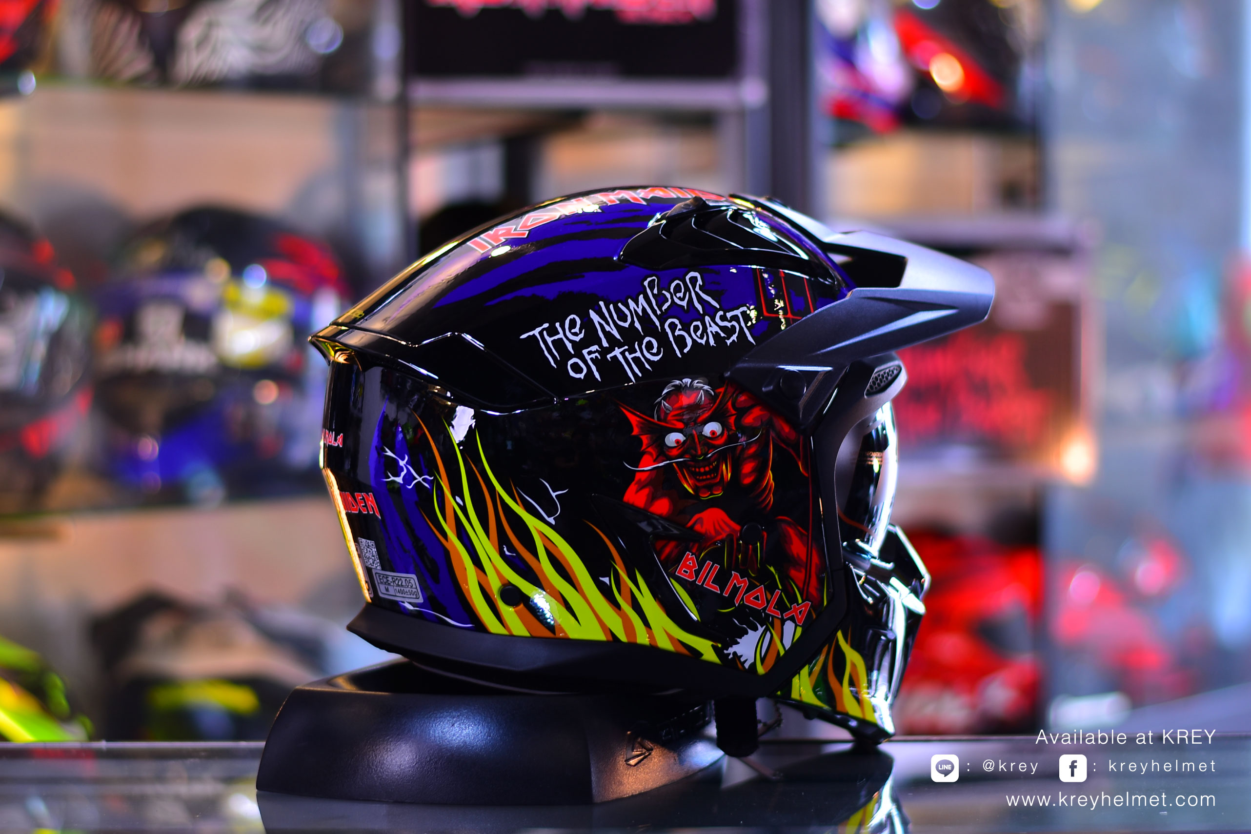 BIlmola model Spiker : THE NUMBER OF THE BEAST Blue