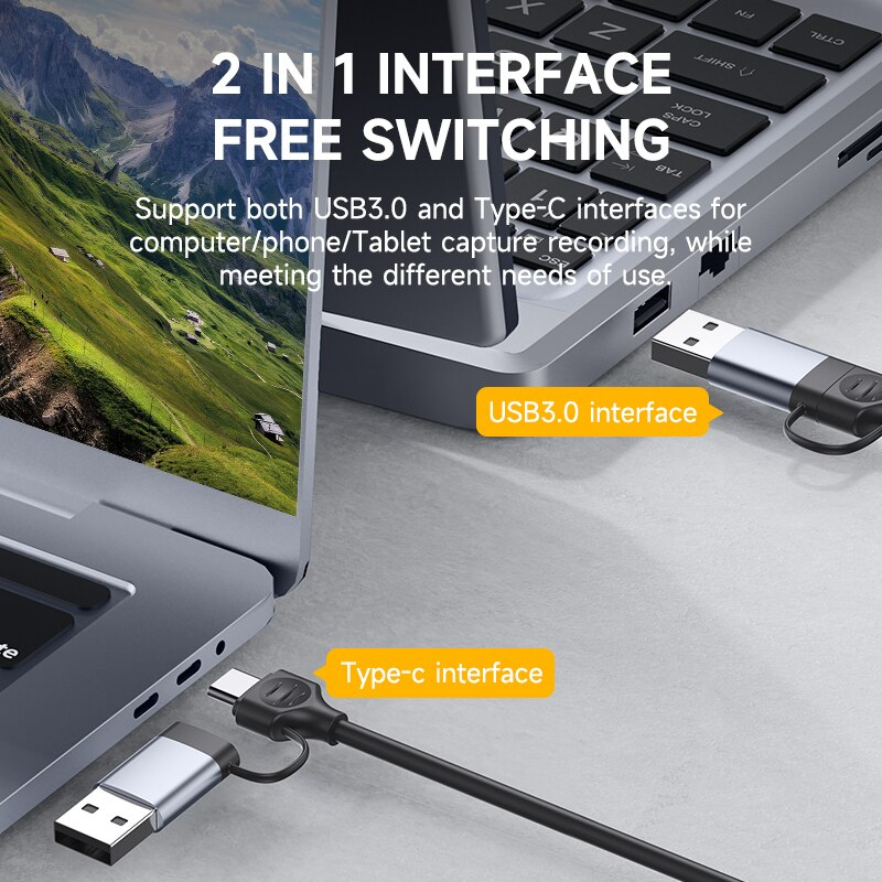 Hagibis Type-C HDMI 1080P HD screen capture Ninswitch Laptop