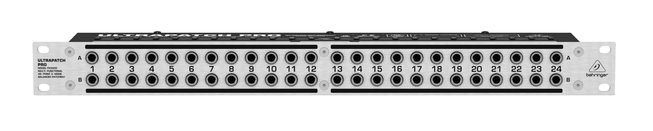 Behringer PX3000 *ของแท้รับประกัน 1ปี* แพทช์เบย์ Multi-Functional 48-Point 3-Mode Balanced Patchbay