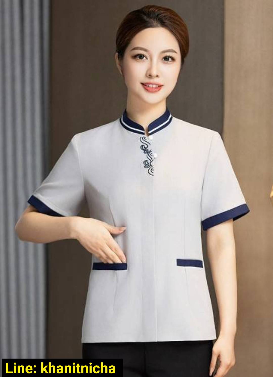 ชุดแม่บ้านโรงแรม ชุดแม่บ้านห้างสรรพสินค้า ชุดทำความสะอาดห้องพักแขก ชุดพนักงานทำความสะอาด