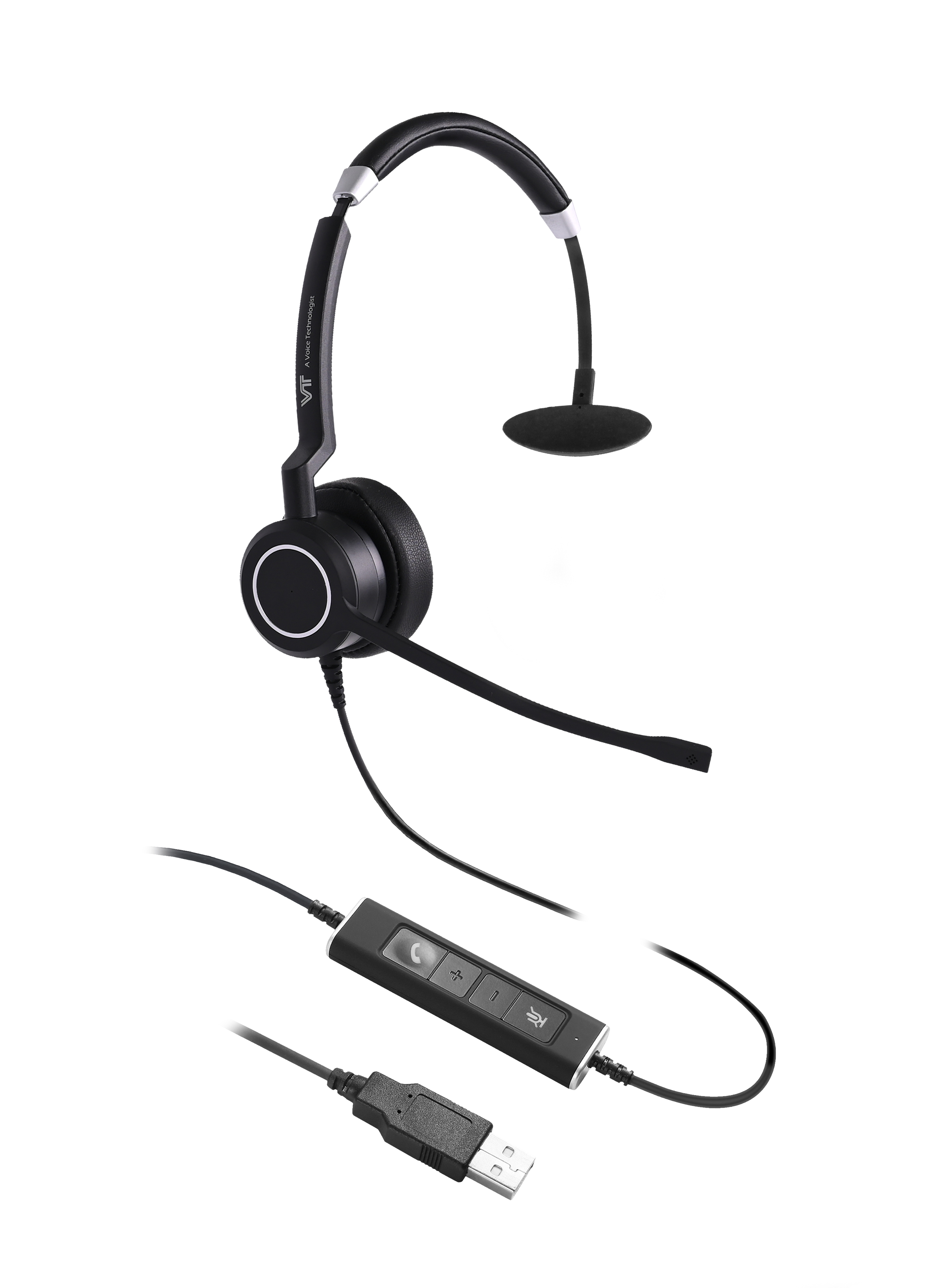VTX100 MONO USB Type C ชุดหูฟังมีไมค์แบบหูเดียว เชื่อมต่อ USB Type C สำหรับ Smart Phone IOS และ Android