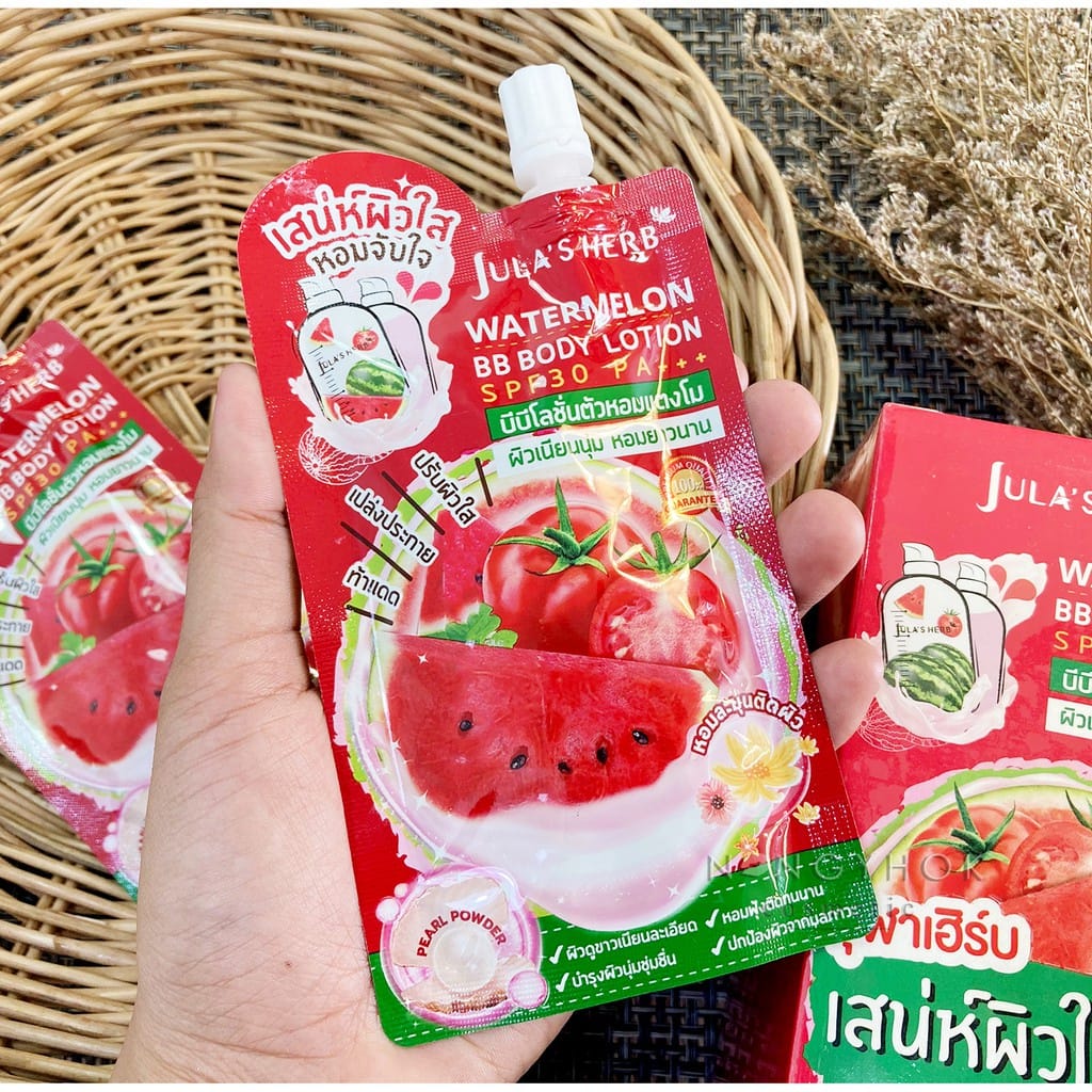 Jula's Herb จุฬาเฮิร์บวอเตอร์เมลอน บีบี บอดี้ โลชั่น เอสพีเอฟ 30 พีเอ+++ Water Melon BB Body Lotion SPF30 PA+++