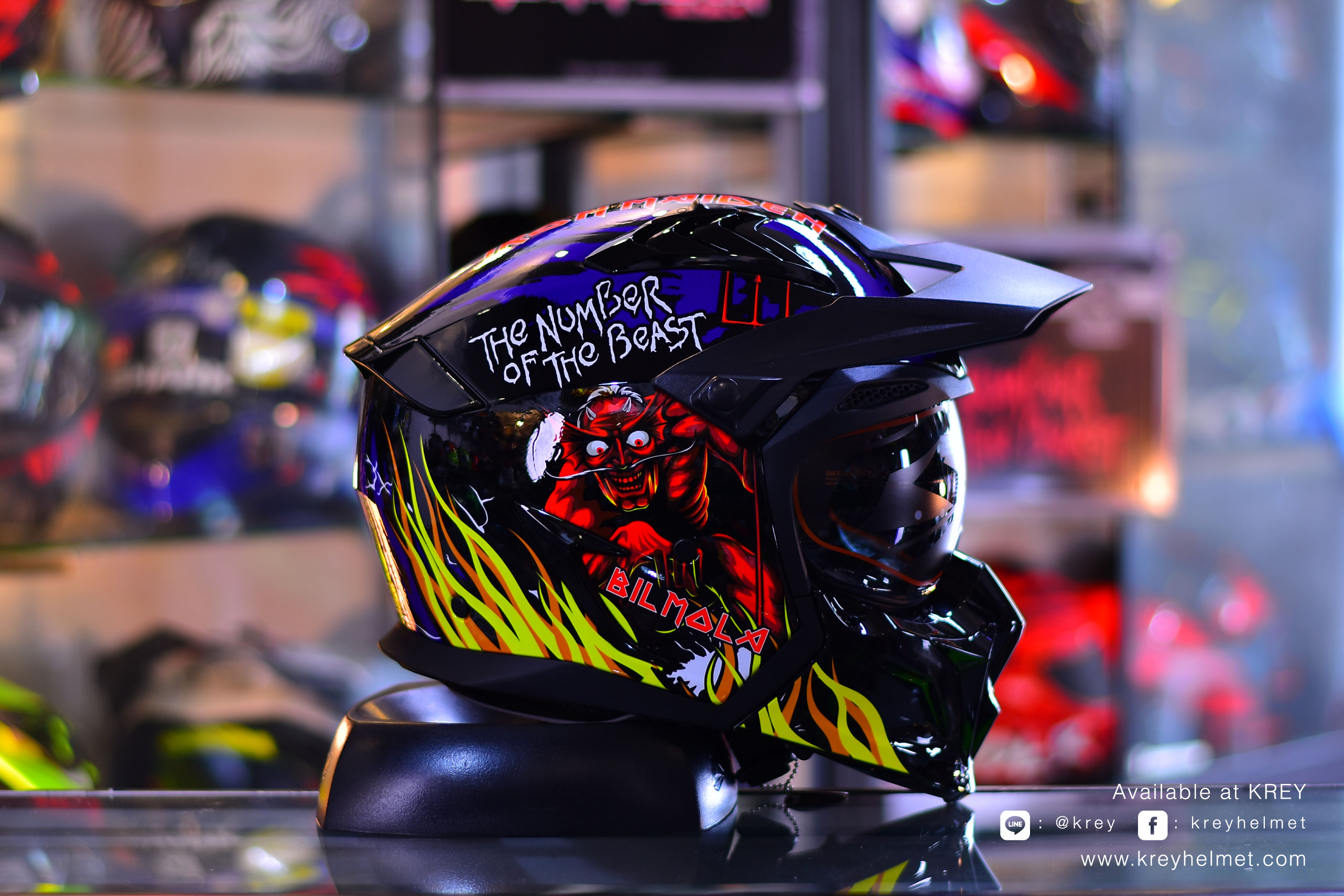 BIlmola model Spiker : THE NUMBER OF THE BEAST Blue