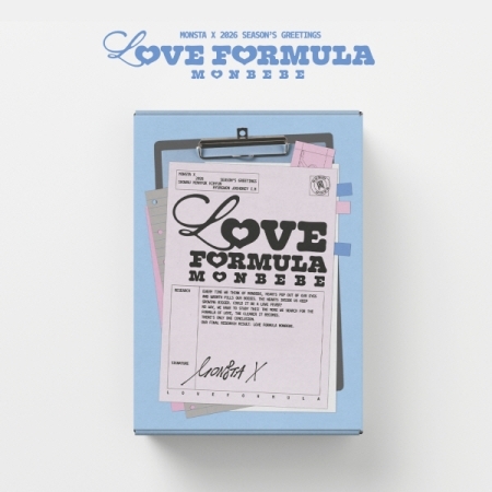 ( Pre-Order ) MONSTA X SEASON`S GREETINGS 2026 [LOVE FORMULA MONBEBE] ** สั่งเกิน 1 ชิ้นบวกค่าส่งเพิ่มชิ้นละ 20 บาท เนื่องจากสินค้าหนัก ** จำนวนจำกัด ** วางจำหน่าย 26 / 12 / 2025