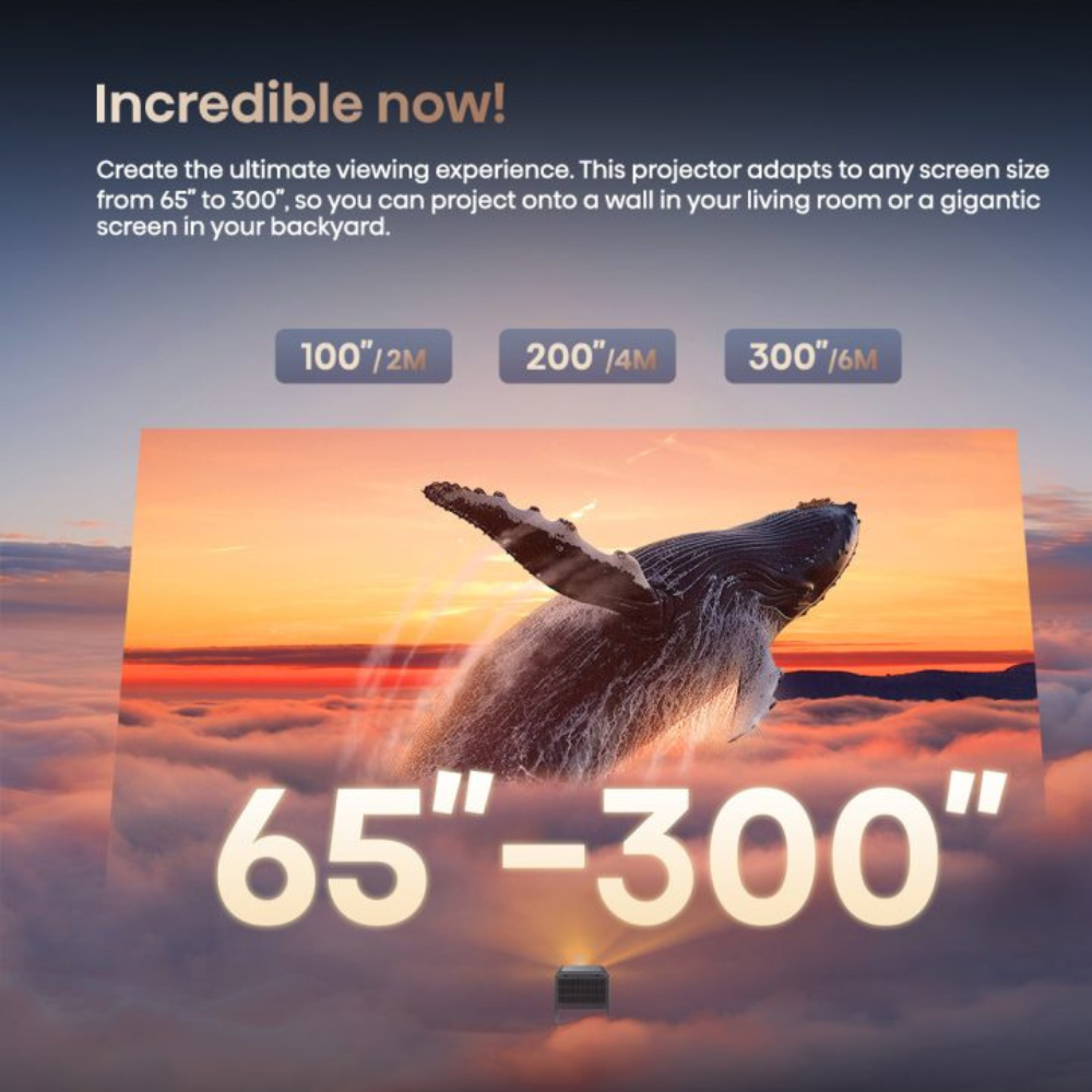 Hisense C2 Ultra Smart Mini Projector 4k Dolby Vision IMAX Enhance 65"- 300" C2 รับประกันศูนย์