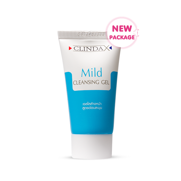 ClindaX Mild Cleansing Gel 25 g. จับคู่กับ Sca gel 10 g. เจลล้างหน้า+เจลปรับสภาพผิว(121619,121621)