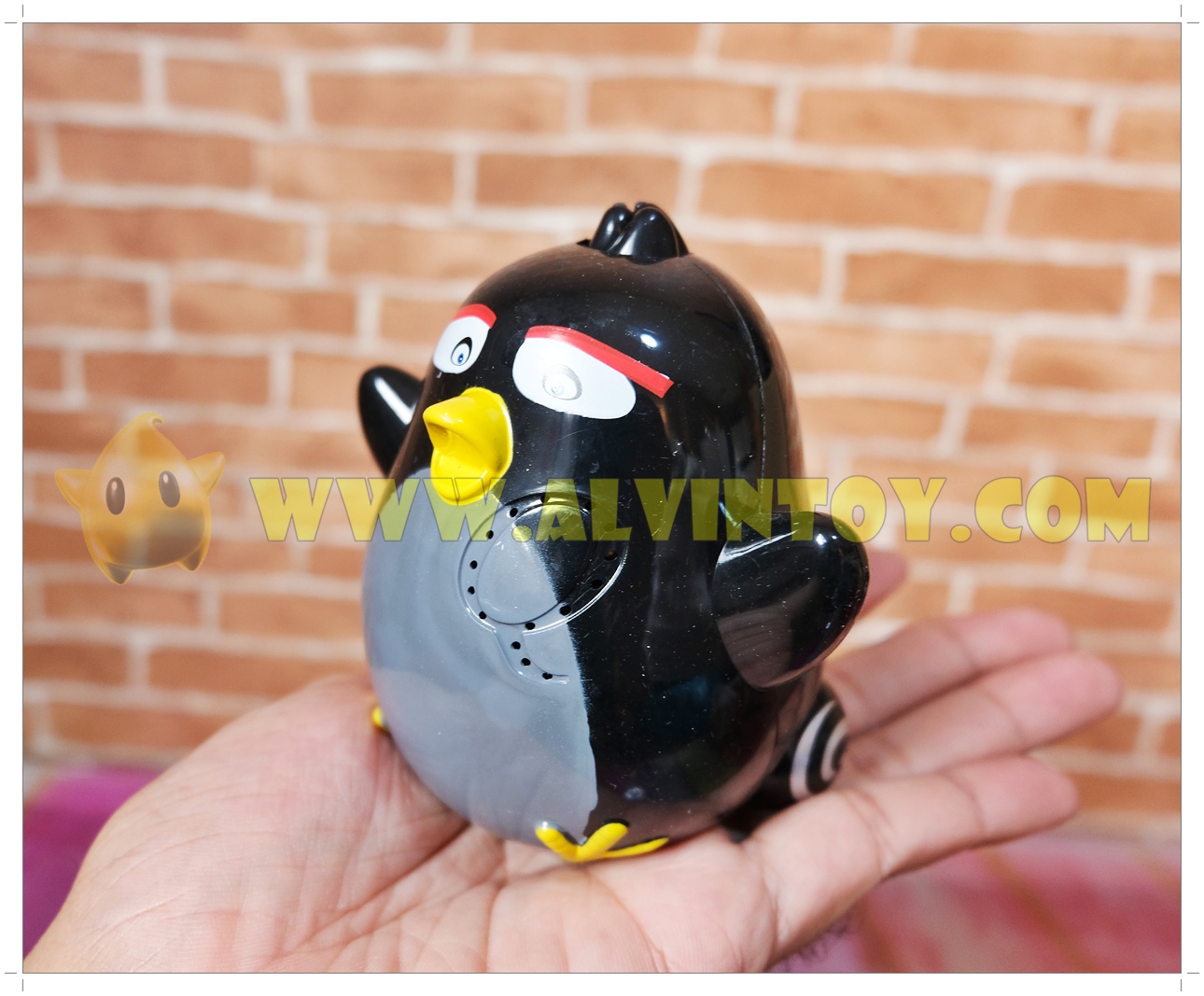 ของเล่น Angry Bird สีดำ มีเสียง วิ่งได้