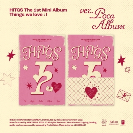 ( Pre-Order ) HITGS The 1st Mini Album [ Things we love : I ] Poca ver * ไม่มี Poster พับในกล่อง * วางจำหน่าย 10 / 10 / 2025