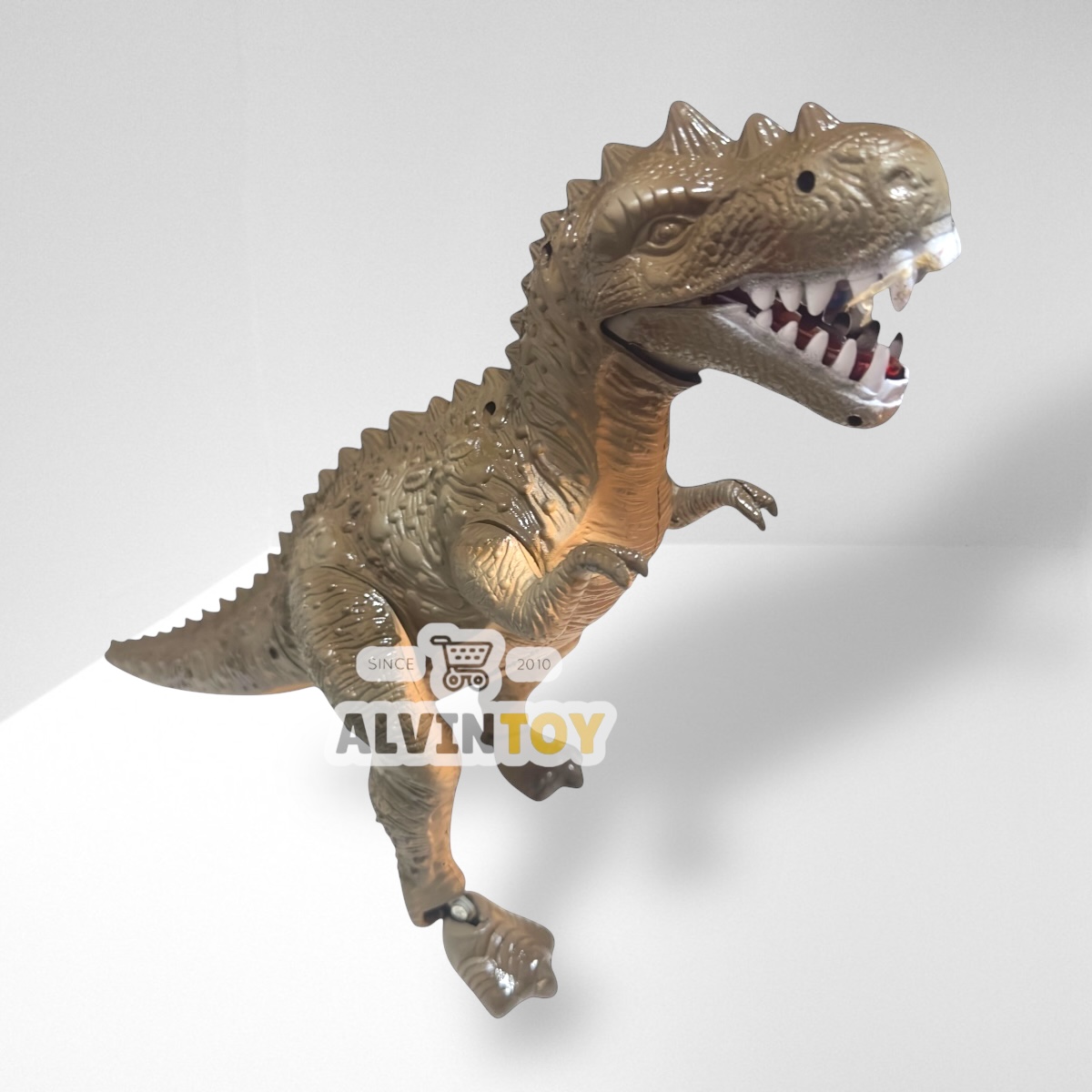 ของเล่น ไดโนเสาร์ตัวใหญ่ สุดคุ้ม tyrannosaurus ทีเร็กซ์ เดินได้ เวลาเดินหางขยับไปมา มีเสียง ขนาดความสูง 30 cm. กว้าง 45