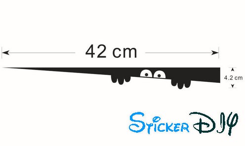 Vinyl wall sticker สติ๊กเกอร์ติดผนัง นักซ่อนแอบ (กว้าง42cm.xสูง4.2cm.)