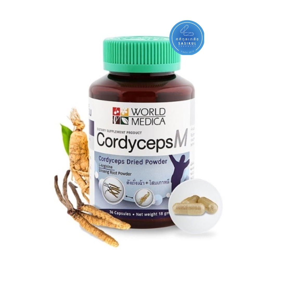 Khaolaor Cordyceps M 60s ตังถังเฉ้า+โสมเกาหลี (ขาวละออ)