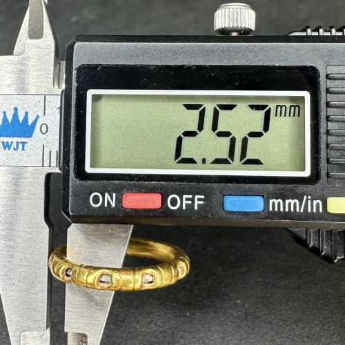 รหัส 64013 แหวน หางช้าง รอบวง ทอง90 ขนาด 47 นน. 3.64 g