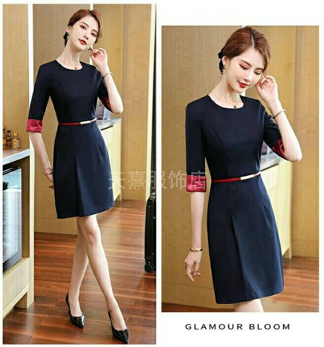 ชุดพนักงานต้อนรับ ชุดพนักงานขายเครื่องสำอาง พนักงานออฟฟิศ