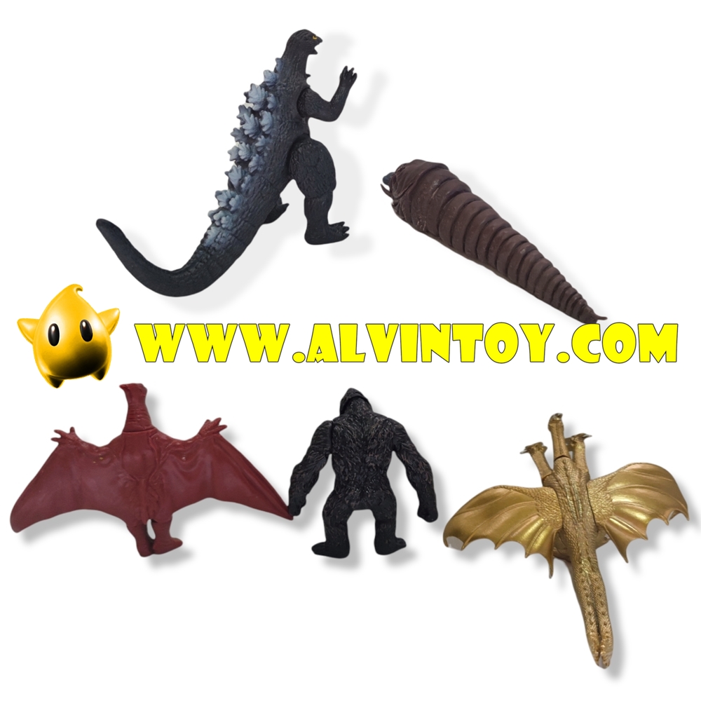 โมเดล Godzilla - ก็อตซิลล่า 8 cm. 5 ตัว