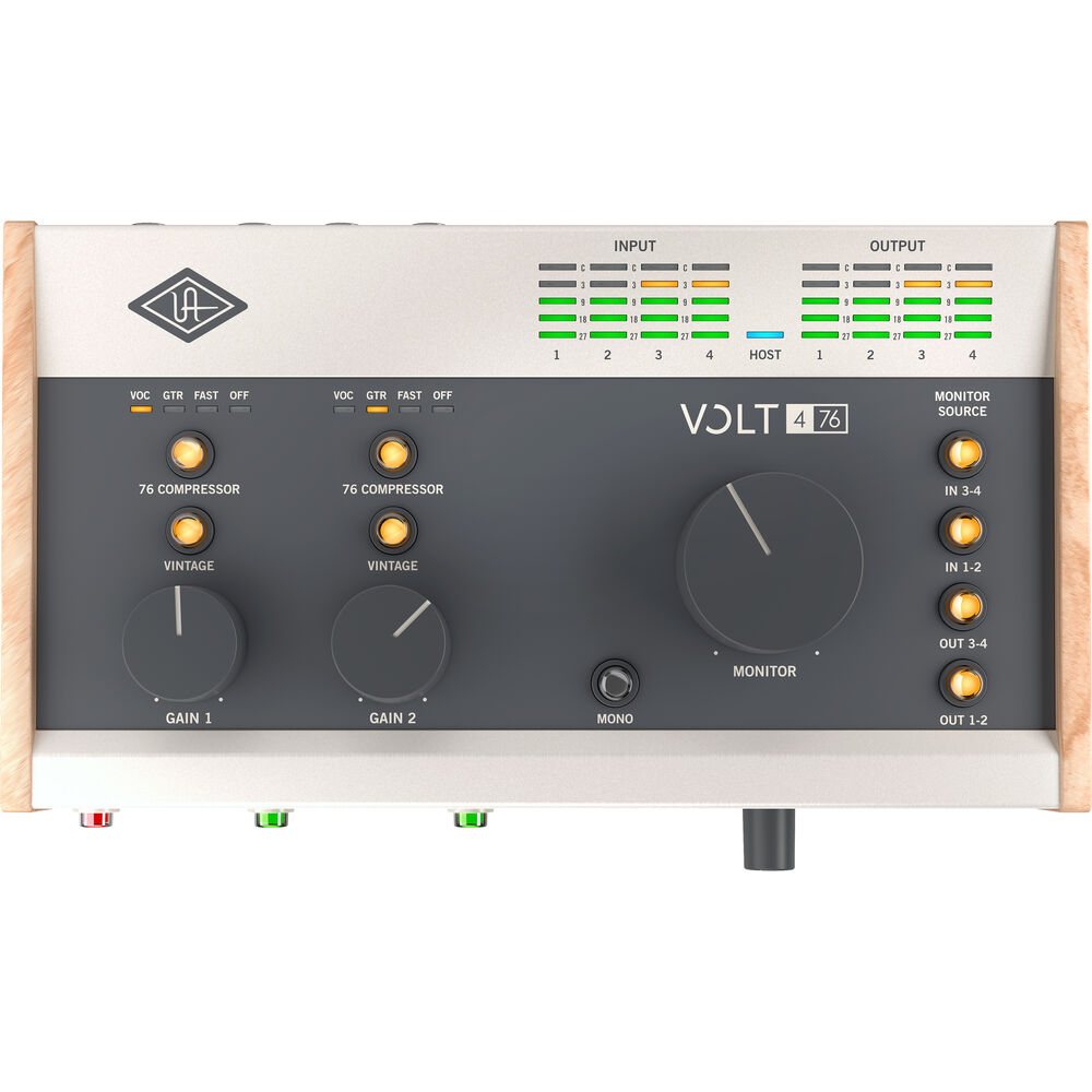 Universal Audio Volt 476 *ของแท้รับประกัน 1ปี* USB-C Audio Interface + 76 Compressor, ออดิโออินเตอร์เฟส, PC/ Mac/ iOS