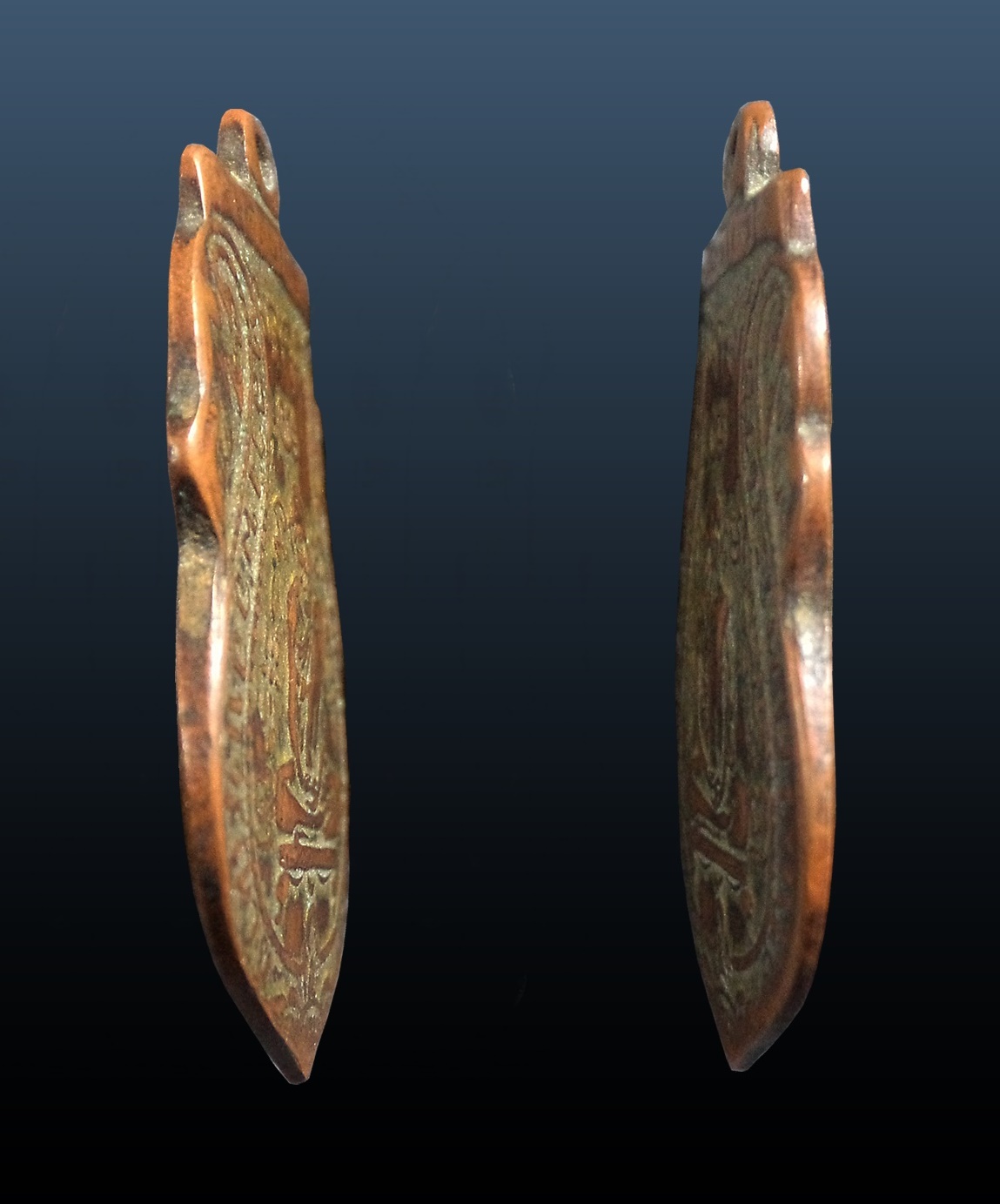 เหรียญพิมพ์ขอเบ็ด หลวงพ่อกลั่น วัดพระญาติ อยุธยา ปี2469