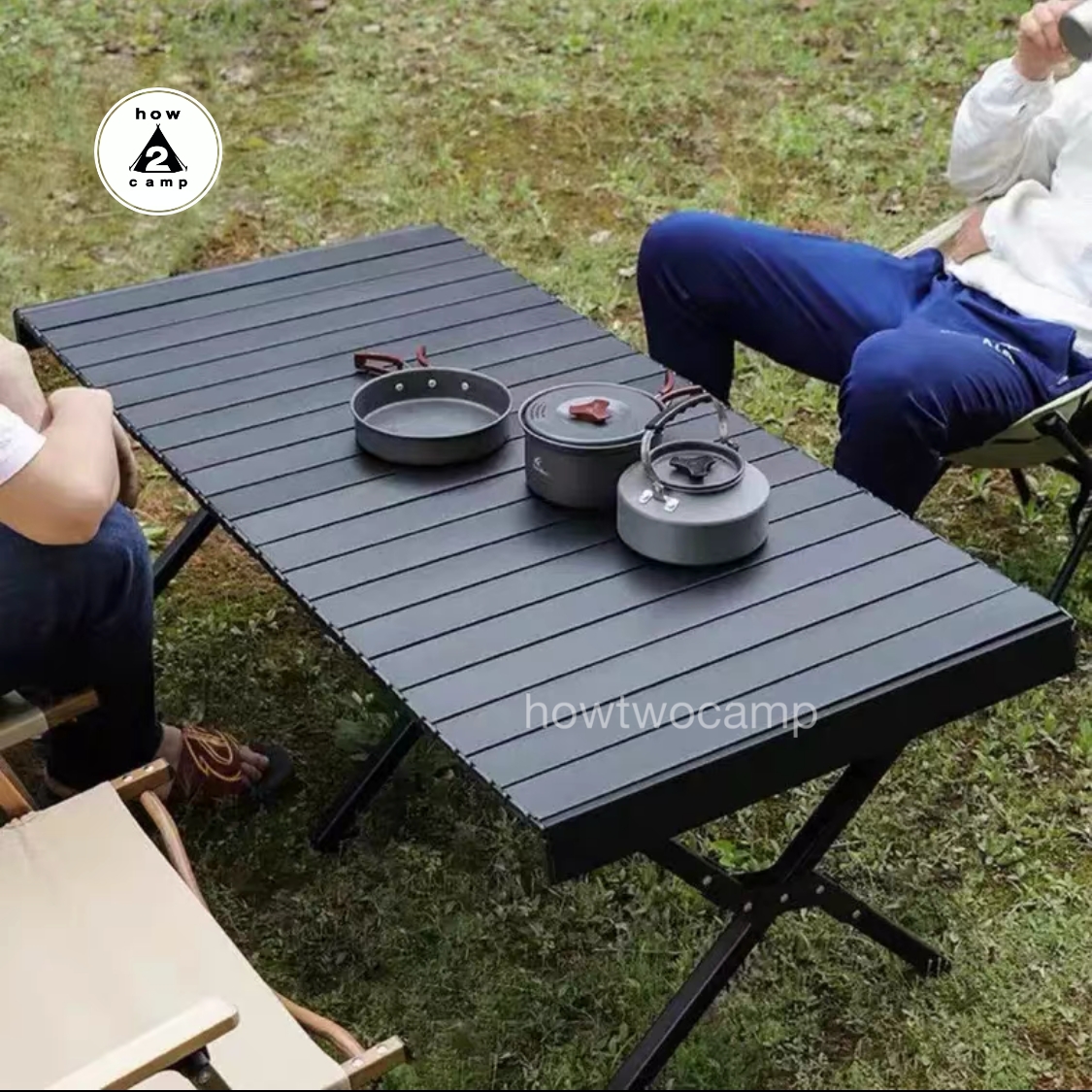 โต๊ะพับอลูมิเนียมม้วนเก็บได้ สำหรับแคมป์ปิ้ง