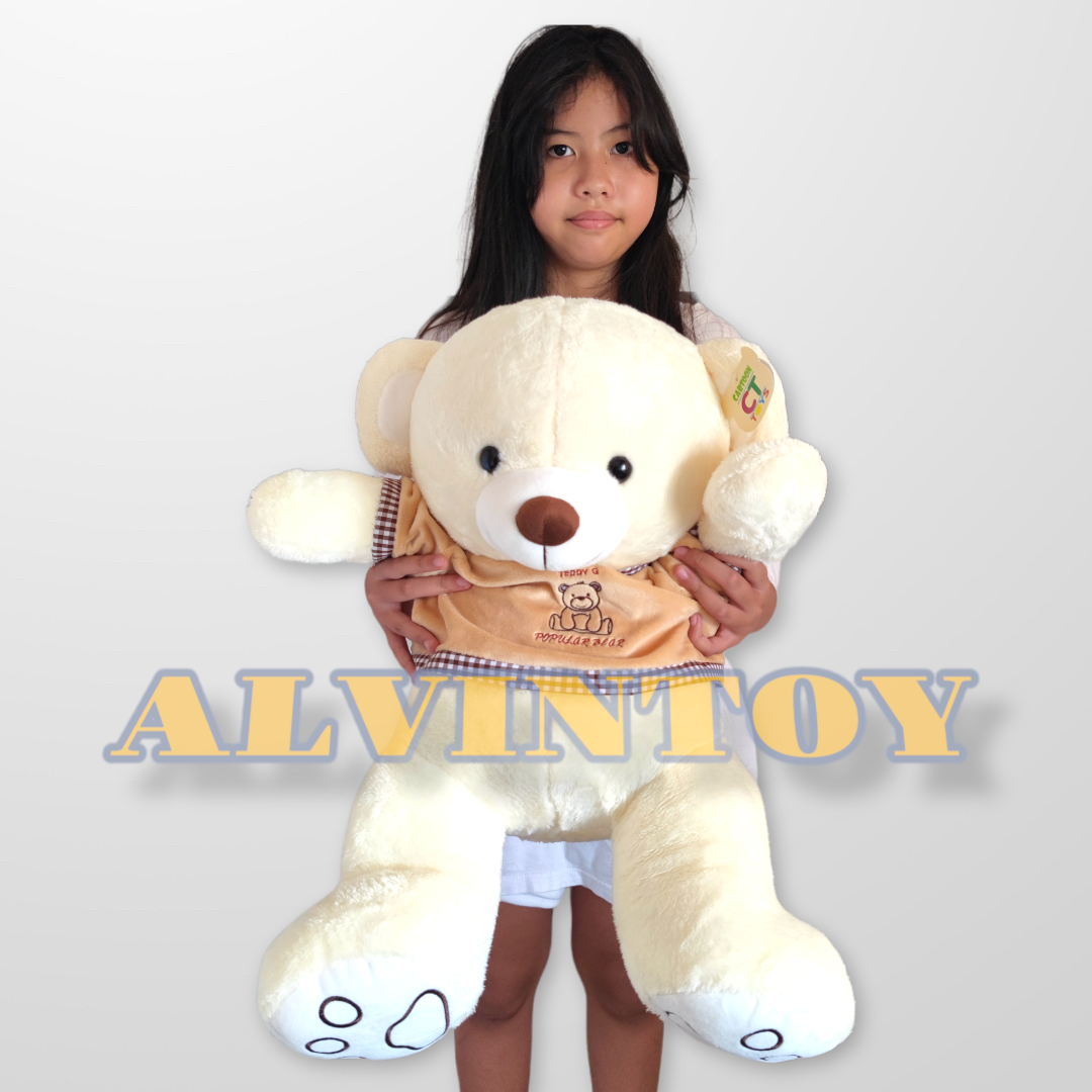 The Bear - ตุ๊กตาหมีใส่เสื้อ สีขาว 60 ซม.