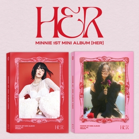 ( Pre-Order ) Minnie ((G)I-DLE) 1st Mini Album HER Set 2 ver + Poster วางจำหน่าย 22 / 1 / 2025